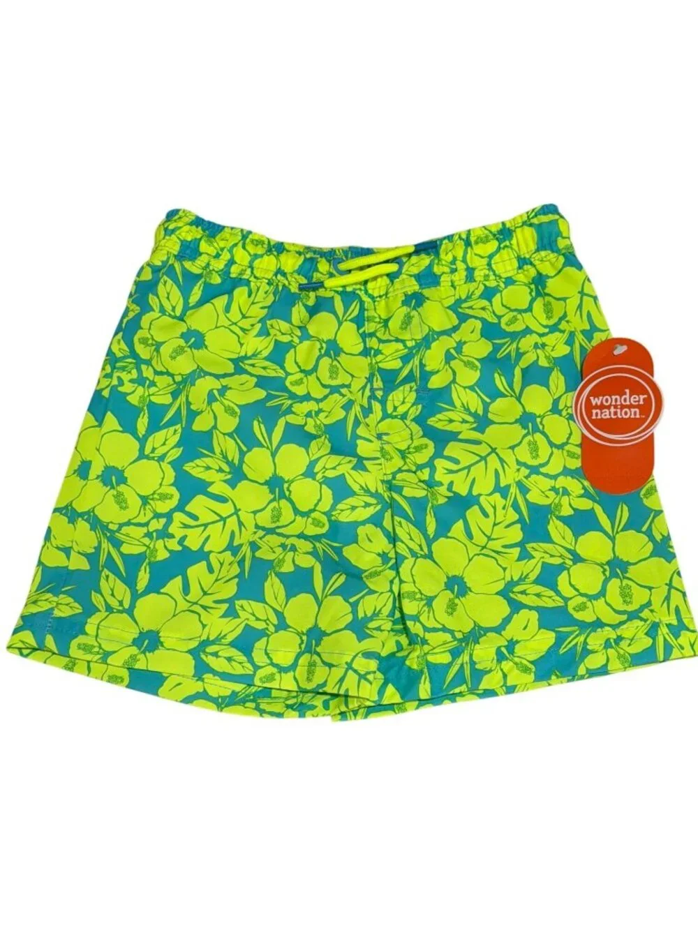 Wonder Nation Toddler Boys UPF 50+ Quick Dry Swim Shorts 3T New